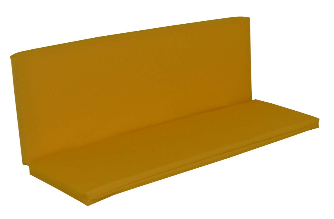 4' Full Bench Cushion in Yellow - Premium Outdoor Furniture Cushion by Furniture Barn USA - Perfect for Patio, Deck, and Garden Seating