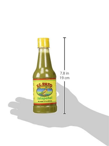 El Pato Flavorful Green Jalapeno Hot Sauce - 12 Fl Oz (Pack of 2) | Spicy Mexican Condiment for Tacos, Burritos & Nachos | Authentic Flavor Enhancer