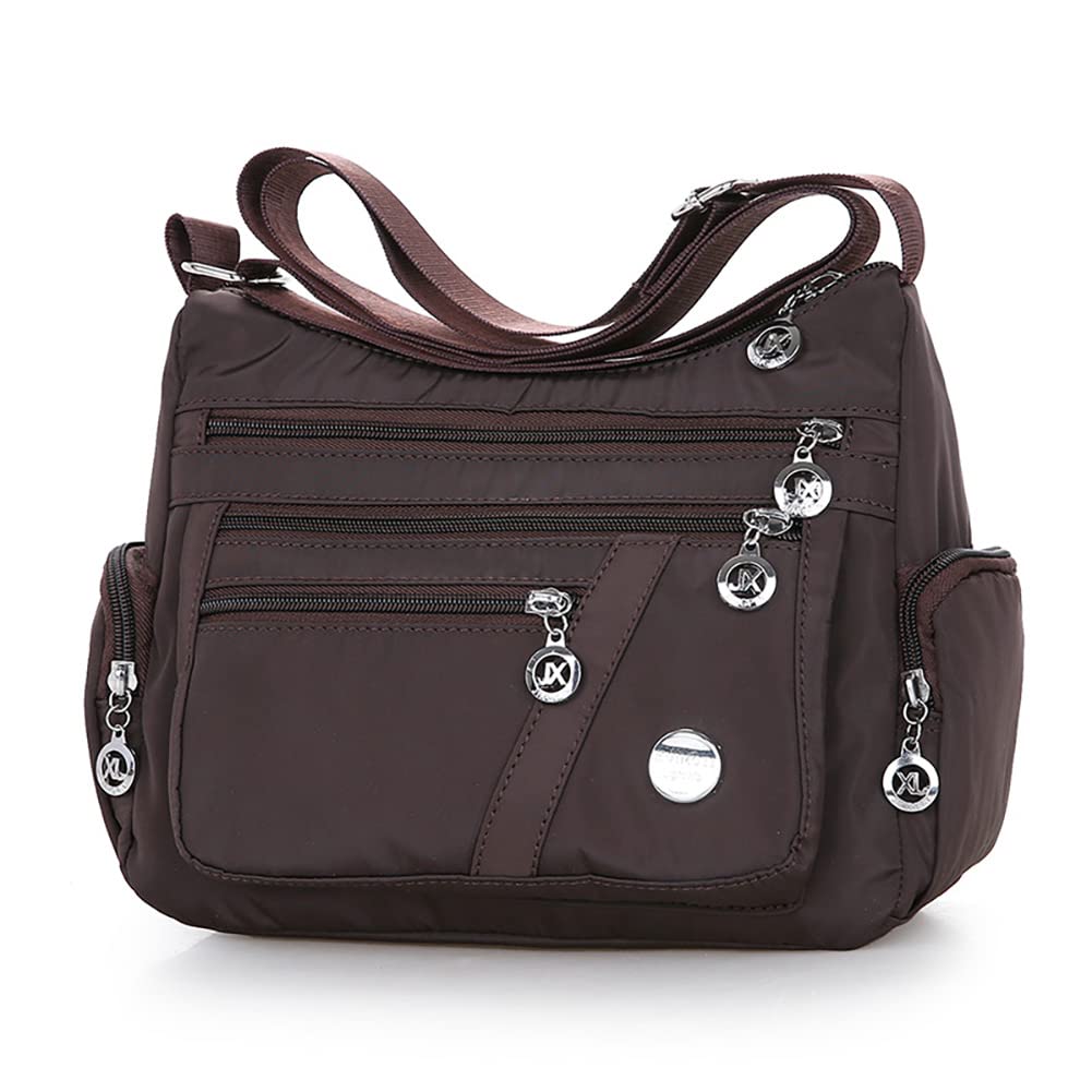 Mudono Women's Crossbody Bag - Nylon Shoulder Purse with Large Capacity | Lightweight Travel Messenger Satchel for Everyday Use, Commuting & Vacation