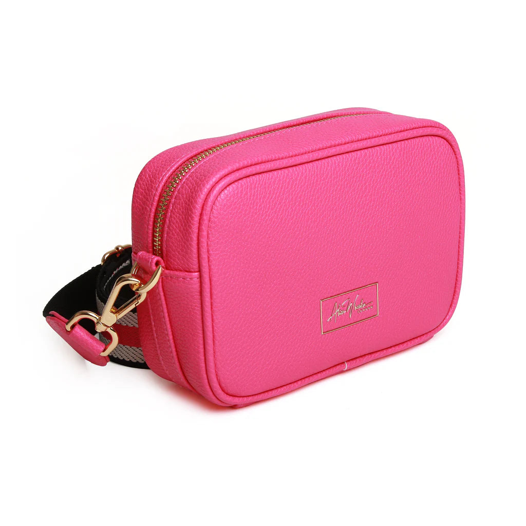 Alice Wheeler Mini Crossbody Bag for Women - Hot Pink | Stylish Small Shoulder Purse for Everyday Use, Travel & Date Night