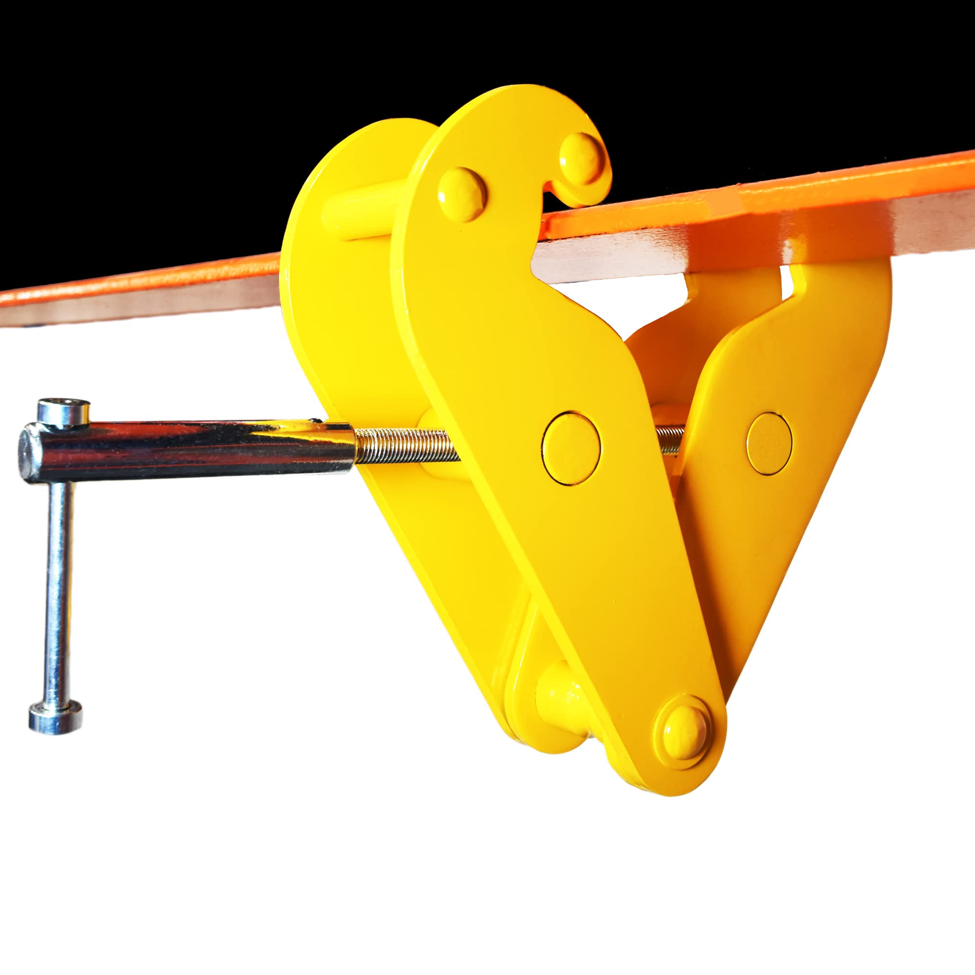 Prowinch 5 Ton Heavy Duty Beam Clamp - 3 to 12.5 Inch Adjustable Jaw Capacity - Industrial Grade Lifting Clamp for Construction, Maintenance & Rigging - Perfect for Steel Beams, I-Beams & Overhead Lifting