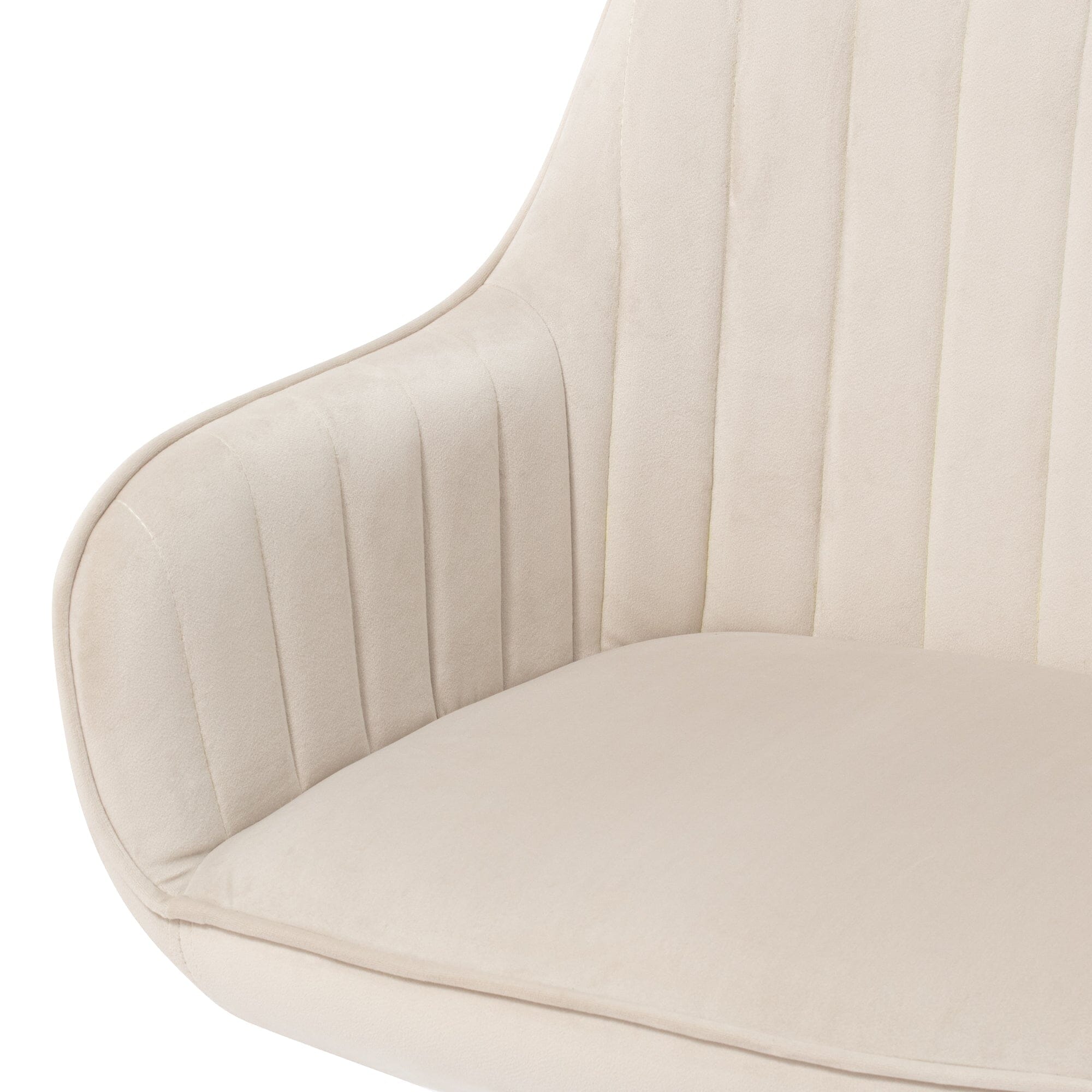 Eldorado Ergonomic Office Desk Chair - Light Beige Fabric - Comfortable Computer Chair for Home & Office Workspace - Perfect for Long Hours Sitting & Remote Work