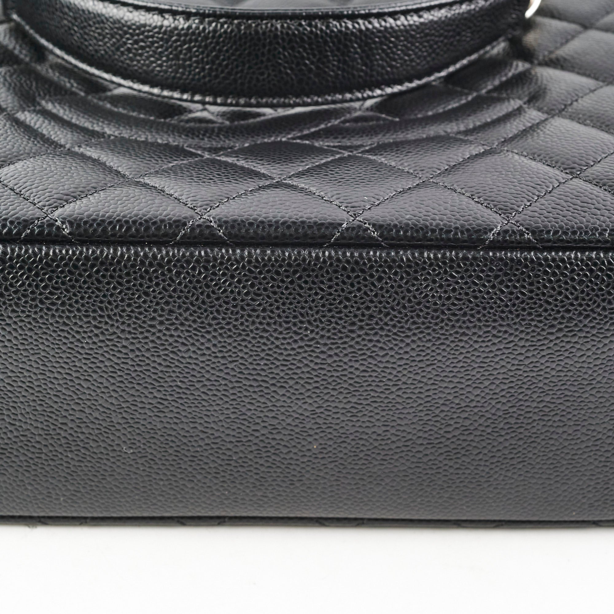 Chanel PST Caviar Black Shoulder Bag - Luxury Quilted Leather Handbag for Women | Perfect for Evening Parties, Work & Special Occasions