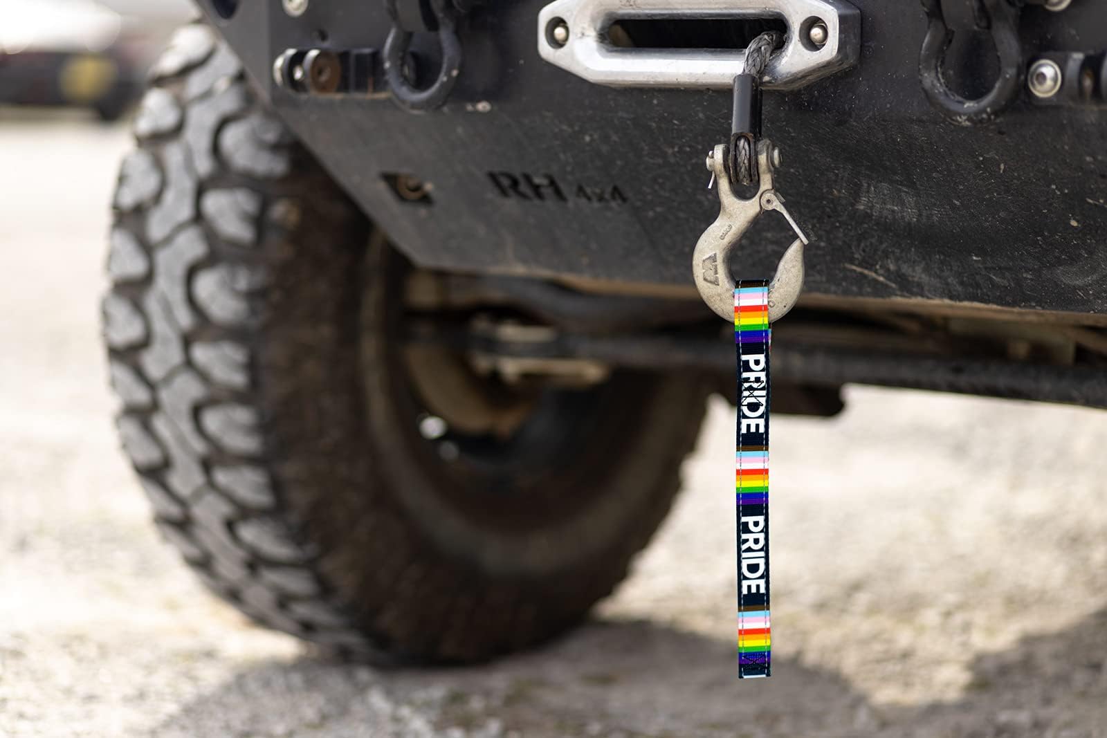 Country Brook Design - Pride Reflective Polyester Webbing for Dog Collars, Leashes & Safety Gear | Rainbow Pride Flag Pattern | High Visibility Nighttime Safety Accessories for Pets, Runners & Cyclists