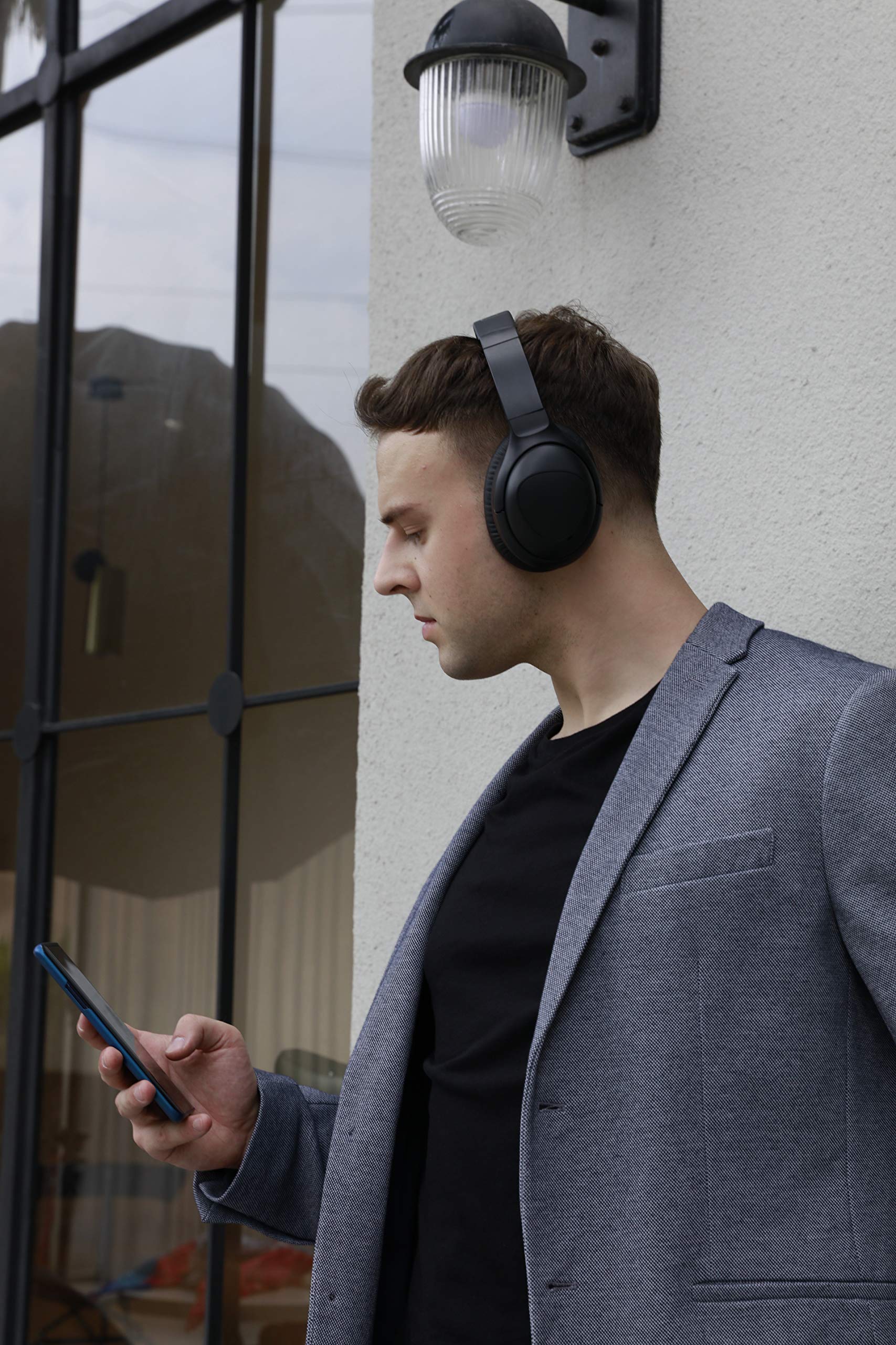 Puro Sound Labs PuroPro Hybrid Active Noise Cancelling Wireless Bluetooth Headphones - 32H Playtime, Hi-Res Audio, Memory Foam Ear Cups - Perfect for Travel, Home Office & Commuting