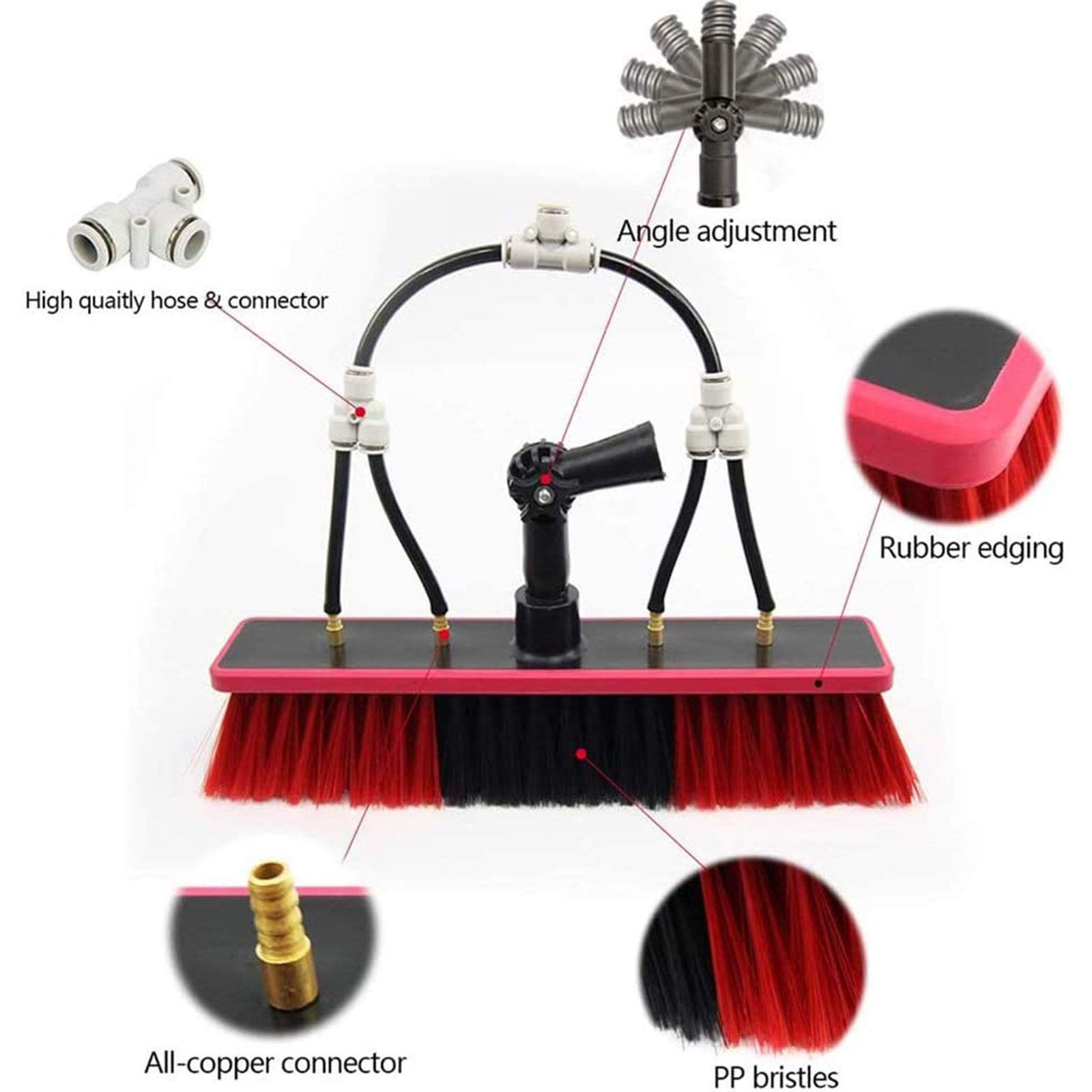 Professional Water Fed Pole Kit for Window & Solar Panel Cleaning - 30FT/9M Telescopic Brush System with Water Fed Technology | Perfect for High-Rise Buildings, Residential Homes & Commercial Properties