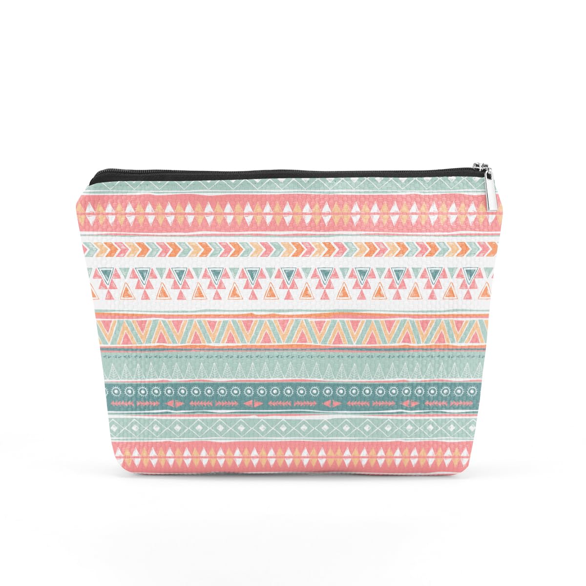Boho Cosmetic Bag for Women - Ethnic Makeup Travel Organizer | Perfect Gift for Mom, Daughter, Best Friend, Coworker | Great for Mothers Day, Graduation, Birthday | Use for Travel, Gym, Daily Makeup Storage