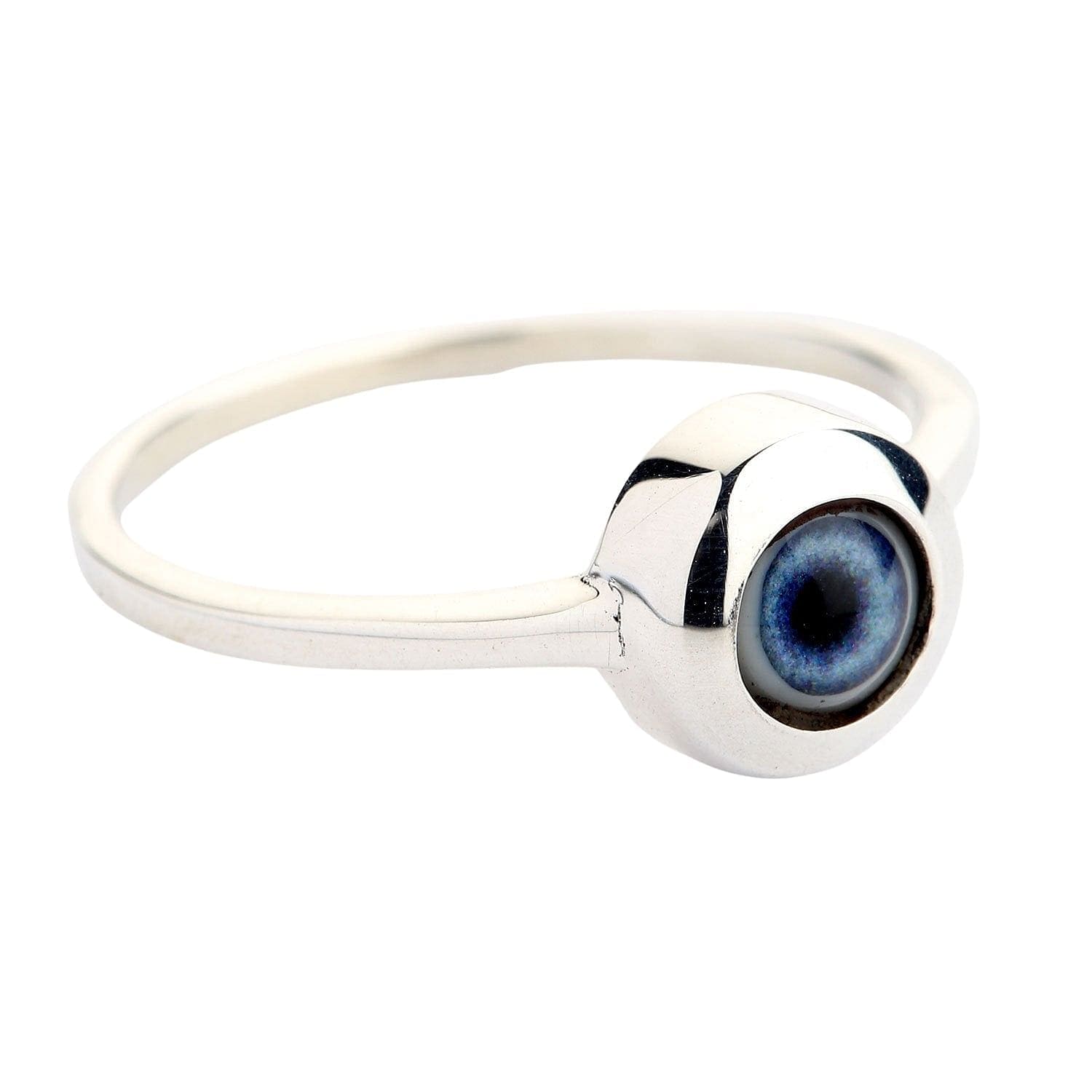 Evil Eye Sterling Silver Ring for Women - Protection Jewelry for Good Luck & Positive Energy - Perfect for Everyday Wear, Gifts & Spiritual Healing