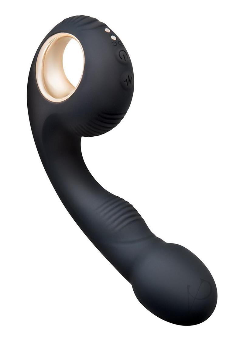 Bodywand G Play Rechargeable Dual Motor Silicone Vibrator with Clitoral Stimulator - Ergonomic Design for Women's Pleasure | Perfect for Solo Play & Couples Use