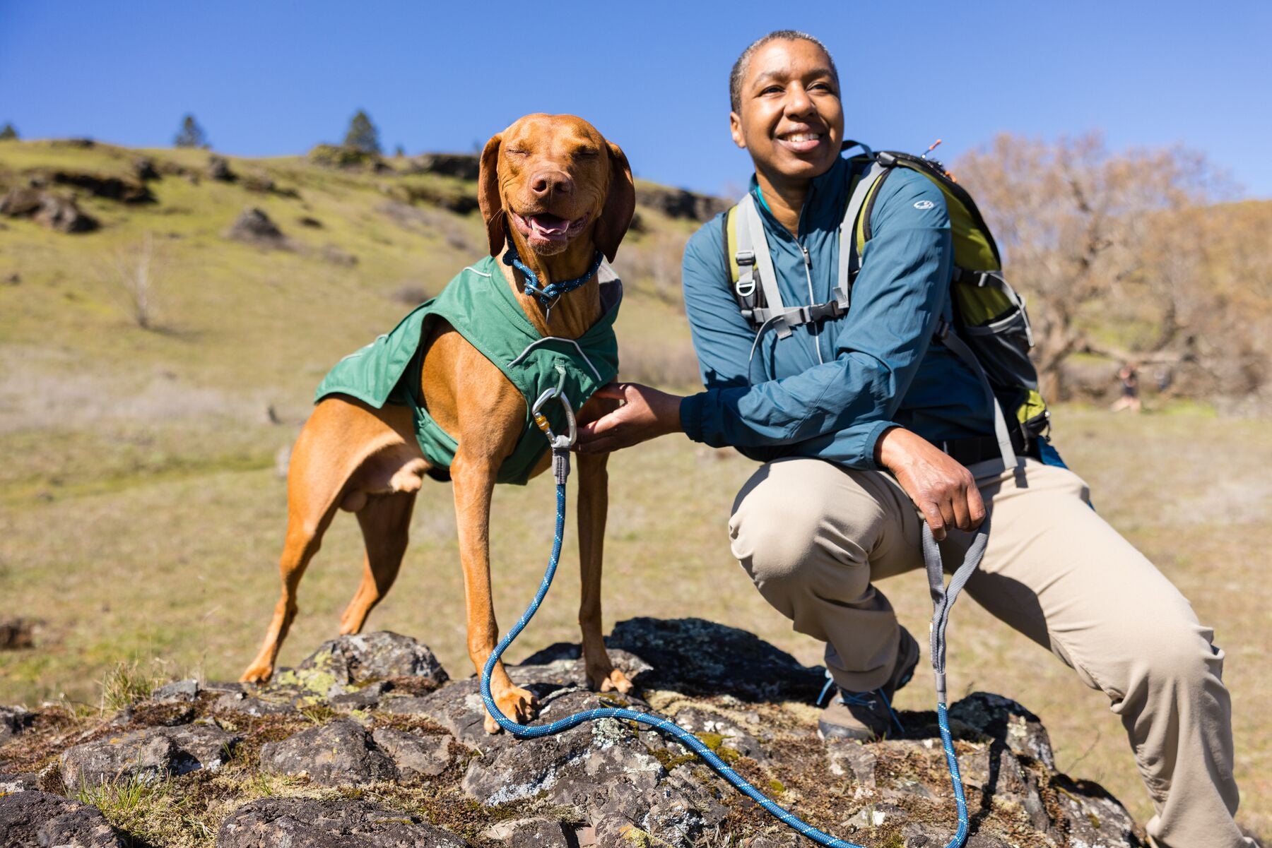 Ruffwear 2-in-1 Overcoat with Built-in Chest Harness in Basalt Gray - Waterproof Dog Jacket for Hiking & Winter Outdoor Adventures