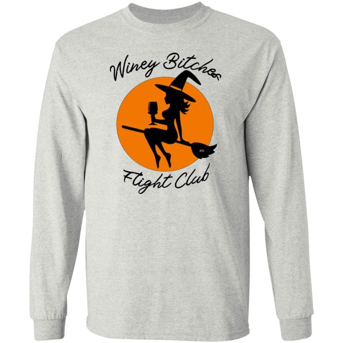 WineyBitches.Co Ultra Soft Cotton T-Shirt for Women | Wine Lovers Flight Club Tee | Perfect for Wine Tasting, Girls Night Out & Casual Wear