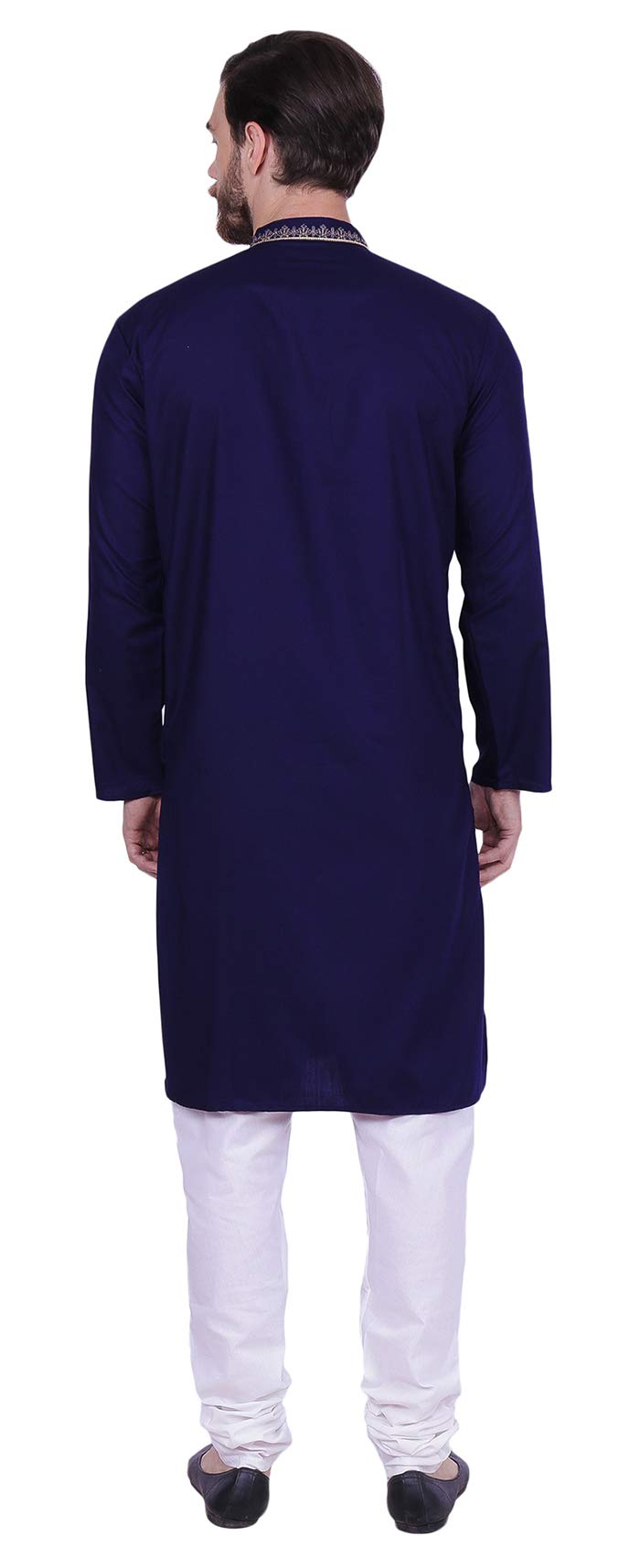 Men's Embroidered Cotton Kurta Pajama Set - Traditional Indian Ethnic Wear for Festivals, Weddings & Cultural Events | Breathable Comfort Outfit