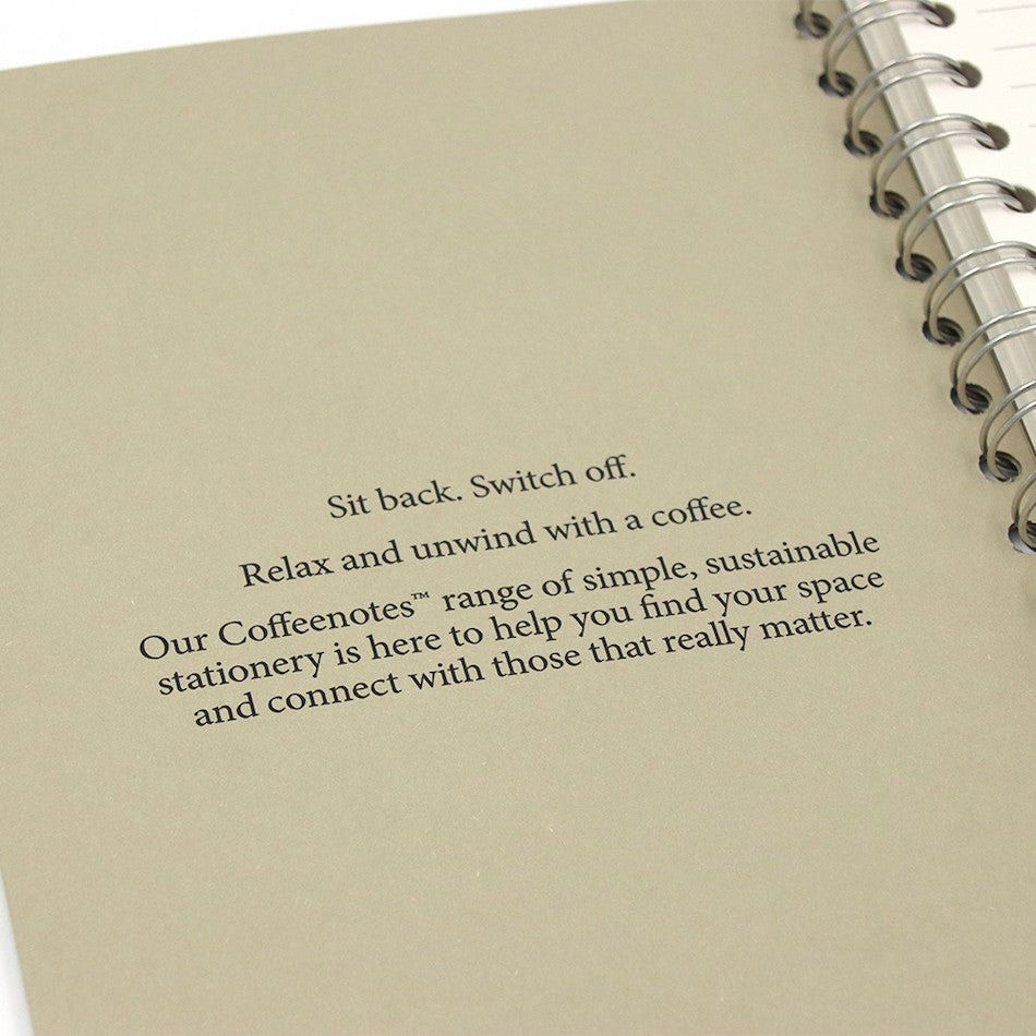 Premium Coffeenotes Grande Wirebound Notebook - Camel Tweed Cover, Lined Journal for Office, School & Creative Writing | Perfect Gift for Professionals & Students