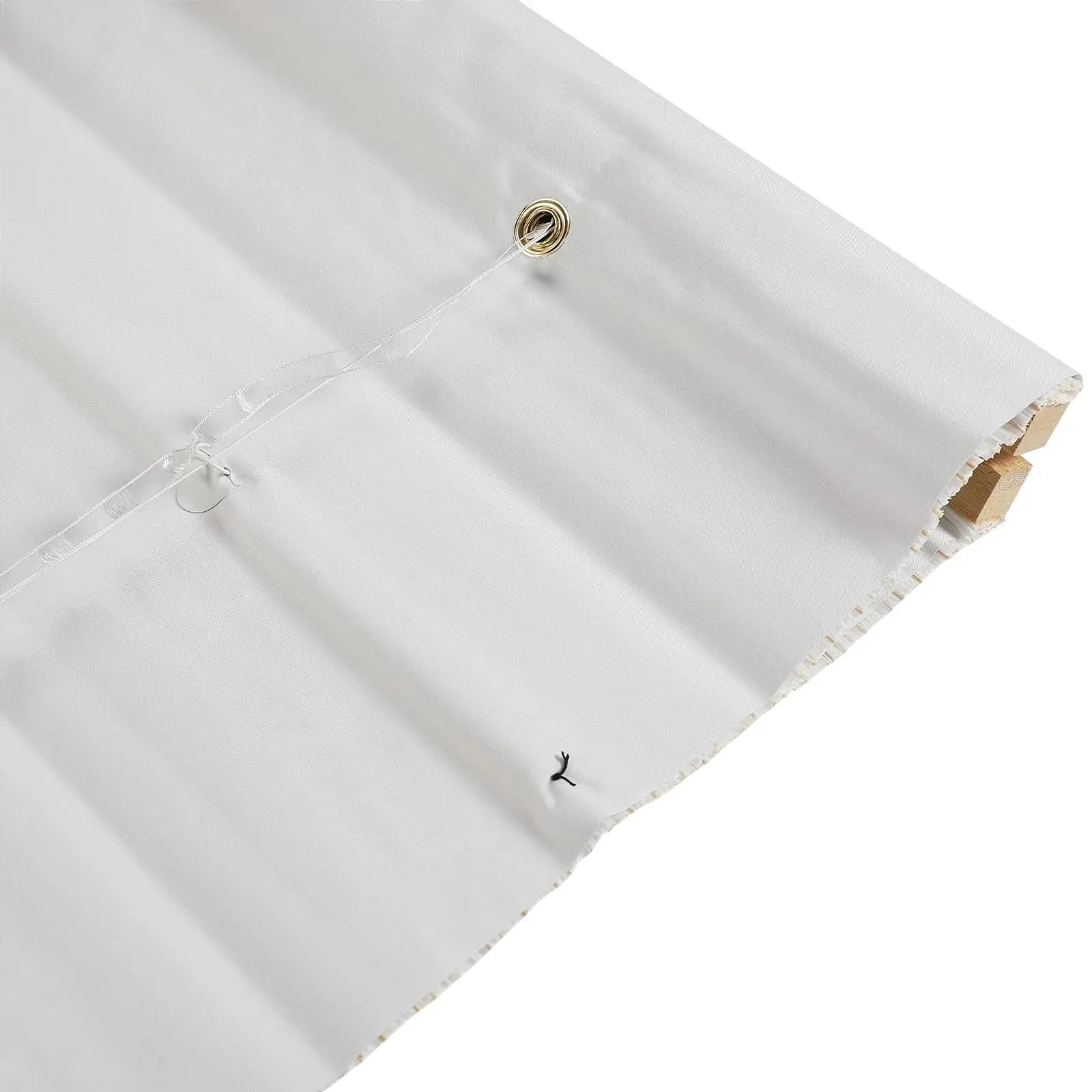 Natural Bamboo Woven Window Shade - Blue & White Handmade Eco-Friendly Roller Blind for Living Room, Bedroom & Office Decor