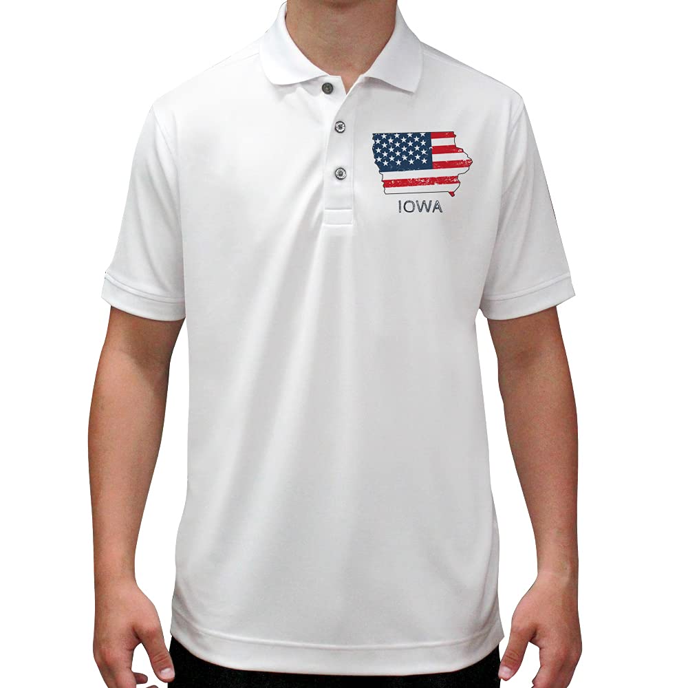 **Men's Iowa State Shape T-Shirt - Comfortable Graphic Tee for Casual Wear, Travel & State Pride**