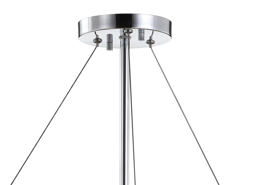Sheila 24 Inch Modern Marble and Metal LED Chandelier - Elegant Dining Room Lighting Fixture for Kitchen Island, Bedroom, or Living Room Ceiling