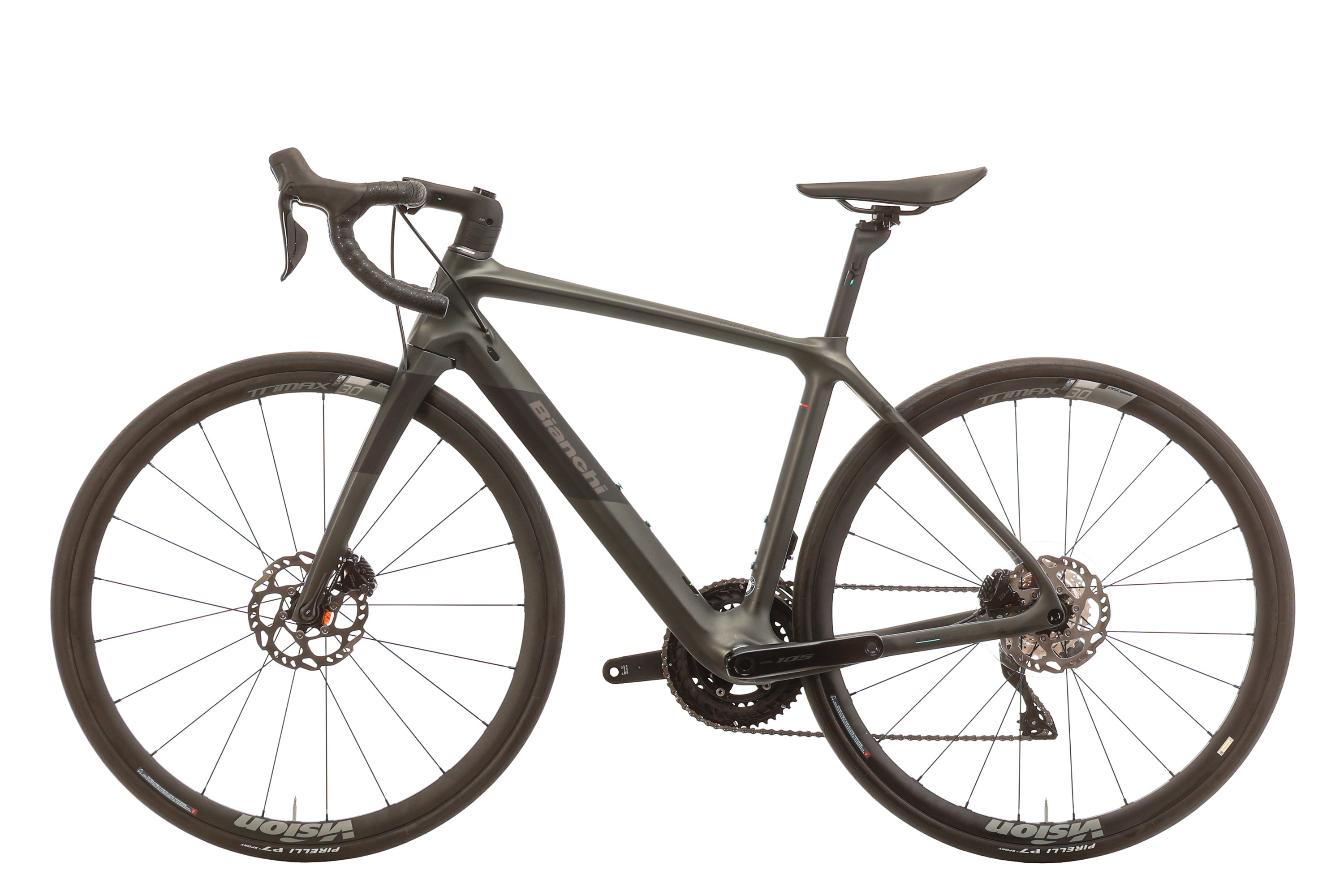 Bianchi Infinito CV Disc 105 Di2 Road Bike 2023 - 50cm Carbon Frame, Shimano Di2 Shifting | Endurance Cycling, Long-Distance Rides & Racing