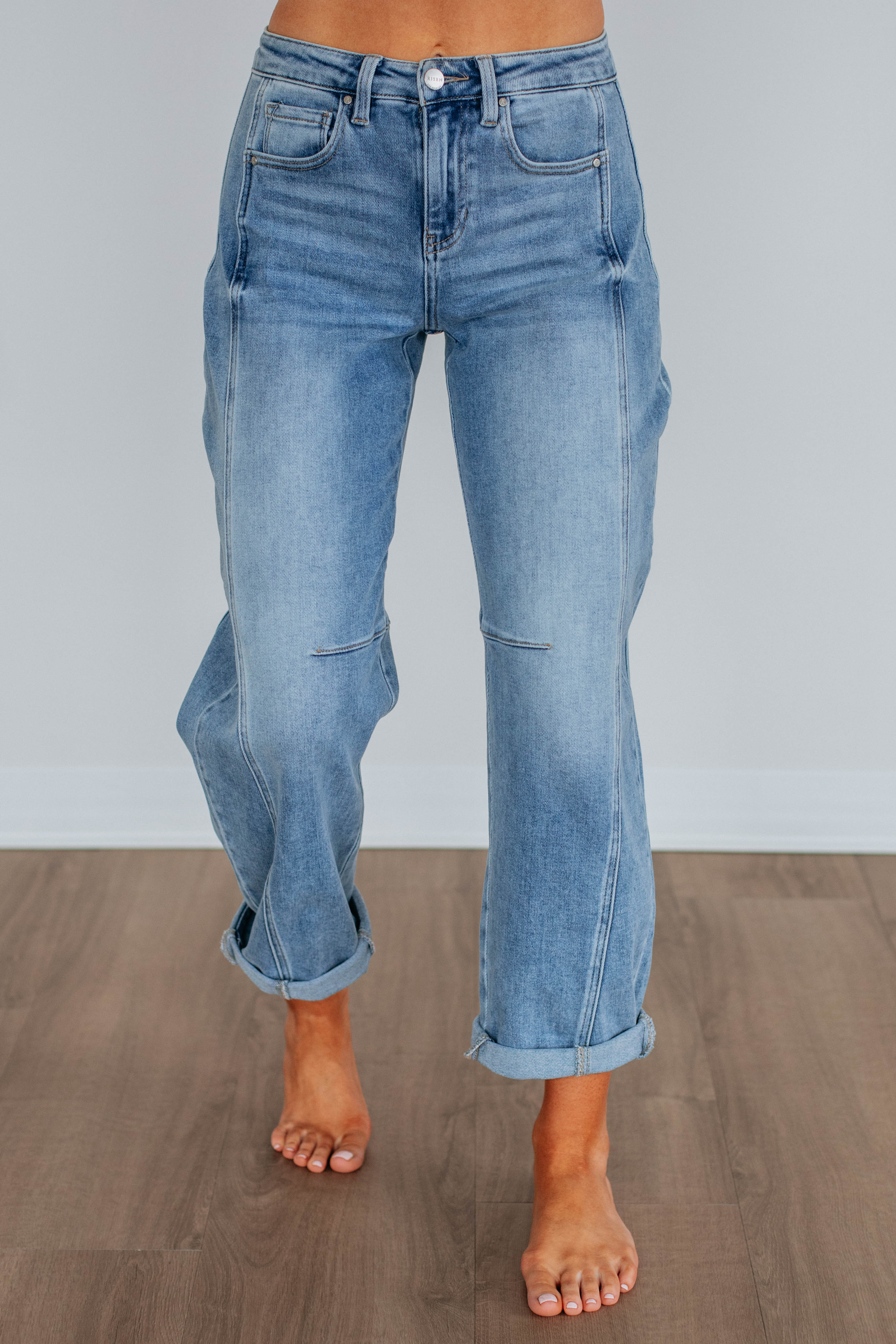 Caleb Risen Jeans - Medium Wash Distressed Denim Pants for Men | Comfortable & Stylish for Casual Wear, Dating & Night Out