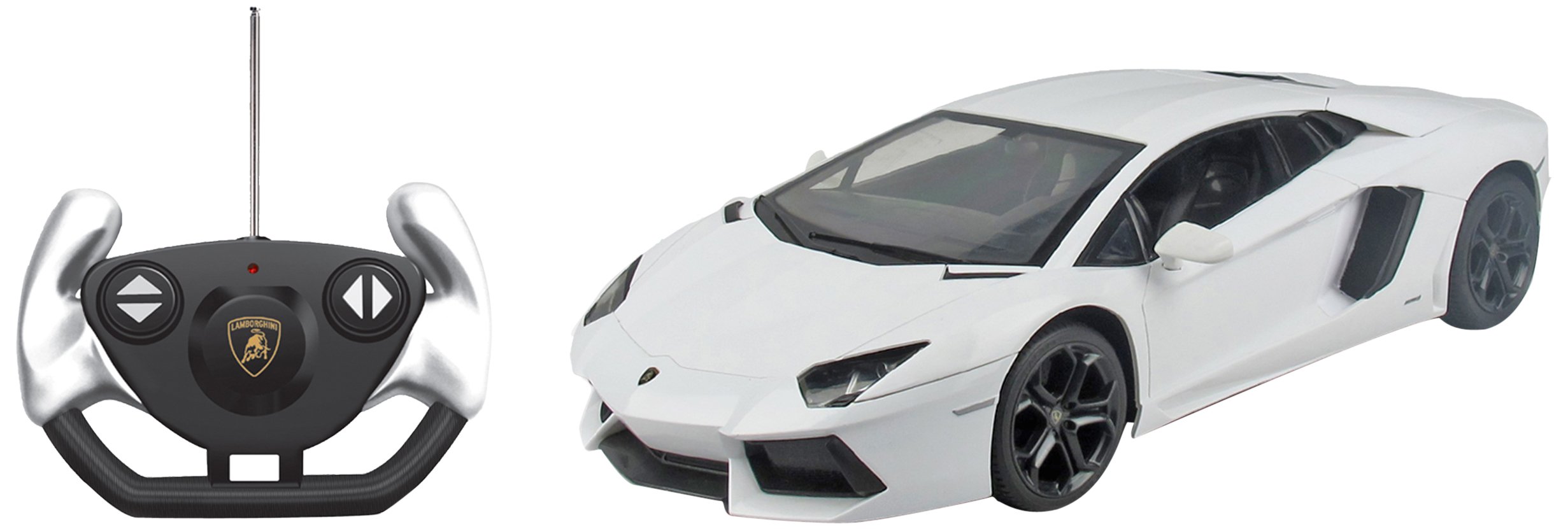 Kid Galaxy Lamborghini Aventador LP700 Remote Control Car - 1:14 Scale White Replica Toy for Boys & Girls - High Speed RC Racing Car for Indoor & Outdoor Play