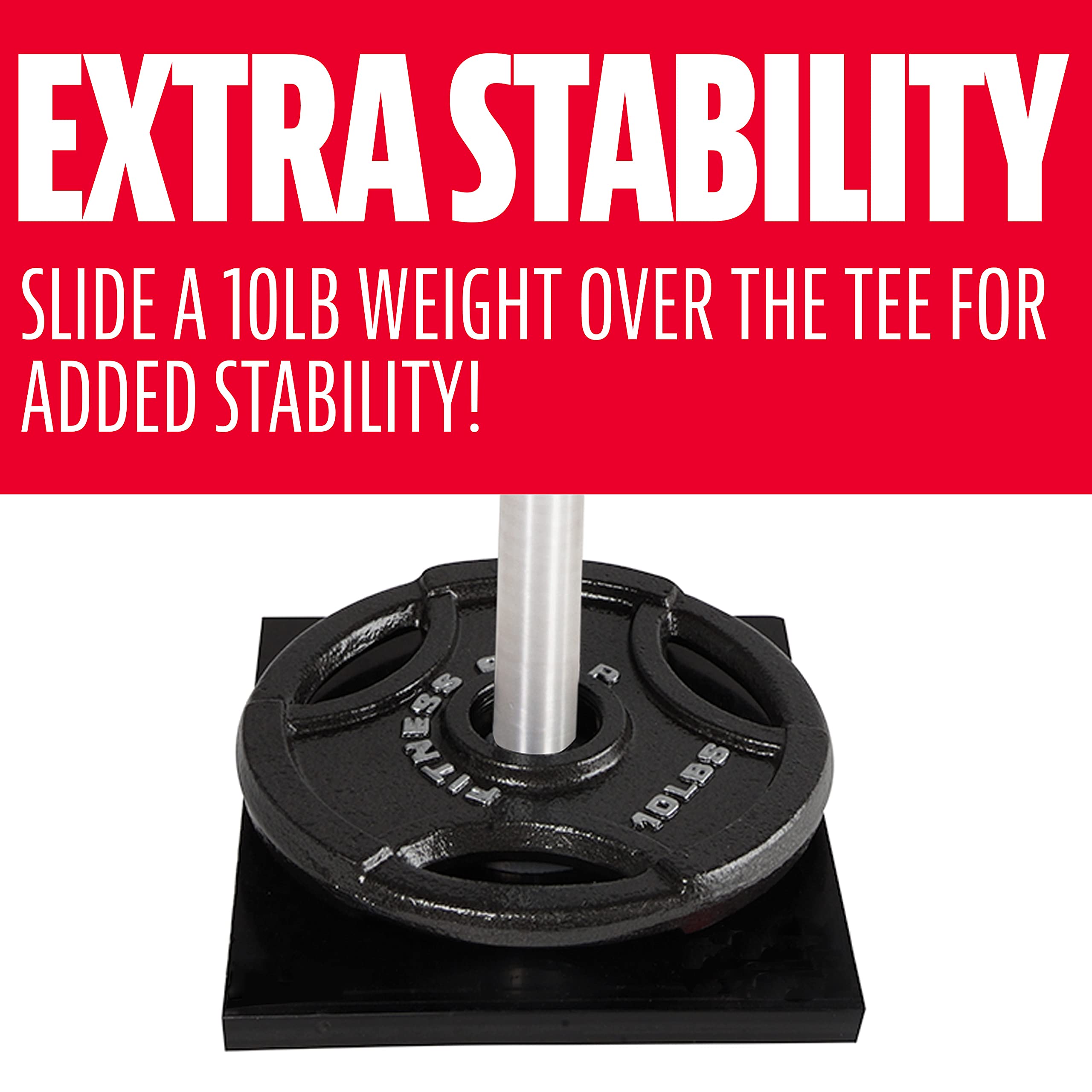 Franklin Sports Adjustable Baseball & Softball Batting Tee - Heavy Duty Portable Hitting Tee with Weighted Base for Stability - Perfect for Backyard Practice, Training Drills & Travel Games - Ideal for Youth Baseball, Softball Training & Home Batting Practice