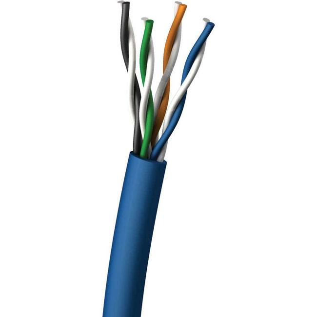 1000Ft Cat5E Shielded (STP) Ethernet Cable Bulk - Solid Copper Conductors for High-Speed Networking, Data Centers & Office Installations