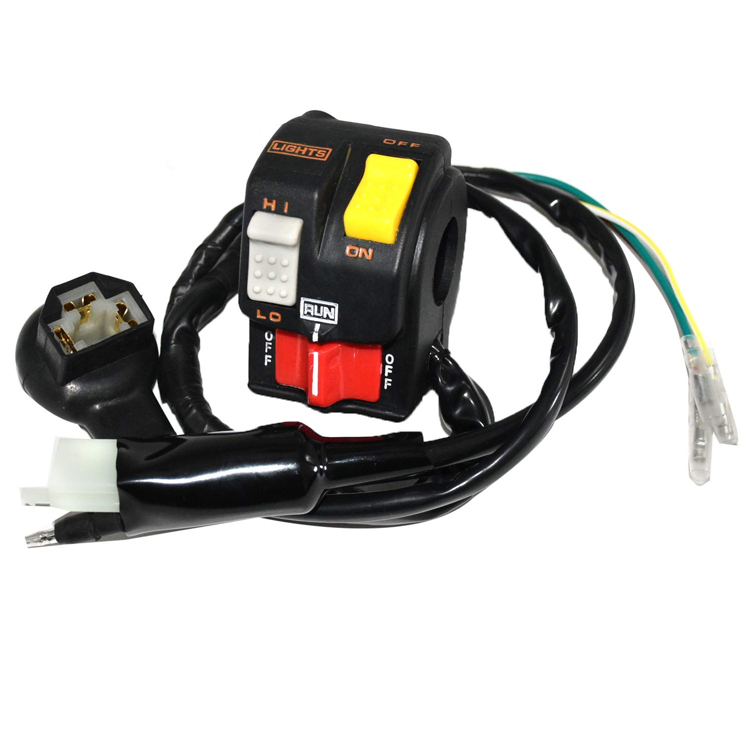Carbman 35200-HB5-020 Left Hand Switch Compatible with Honda ATC200X ATC 200X 1986-1987 Models - LH Light Start Kill Switch Replacement for Off-Road ATV Motorcycle Riding & Trail Maintenance