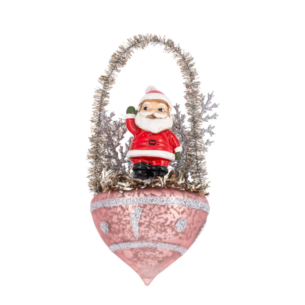 Christmas Ornament Basket Set of 3 - Holiday Home Decor for Tree, Mantel & Tabletop - Festive Figurines for Xmas Decorations