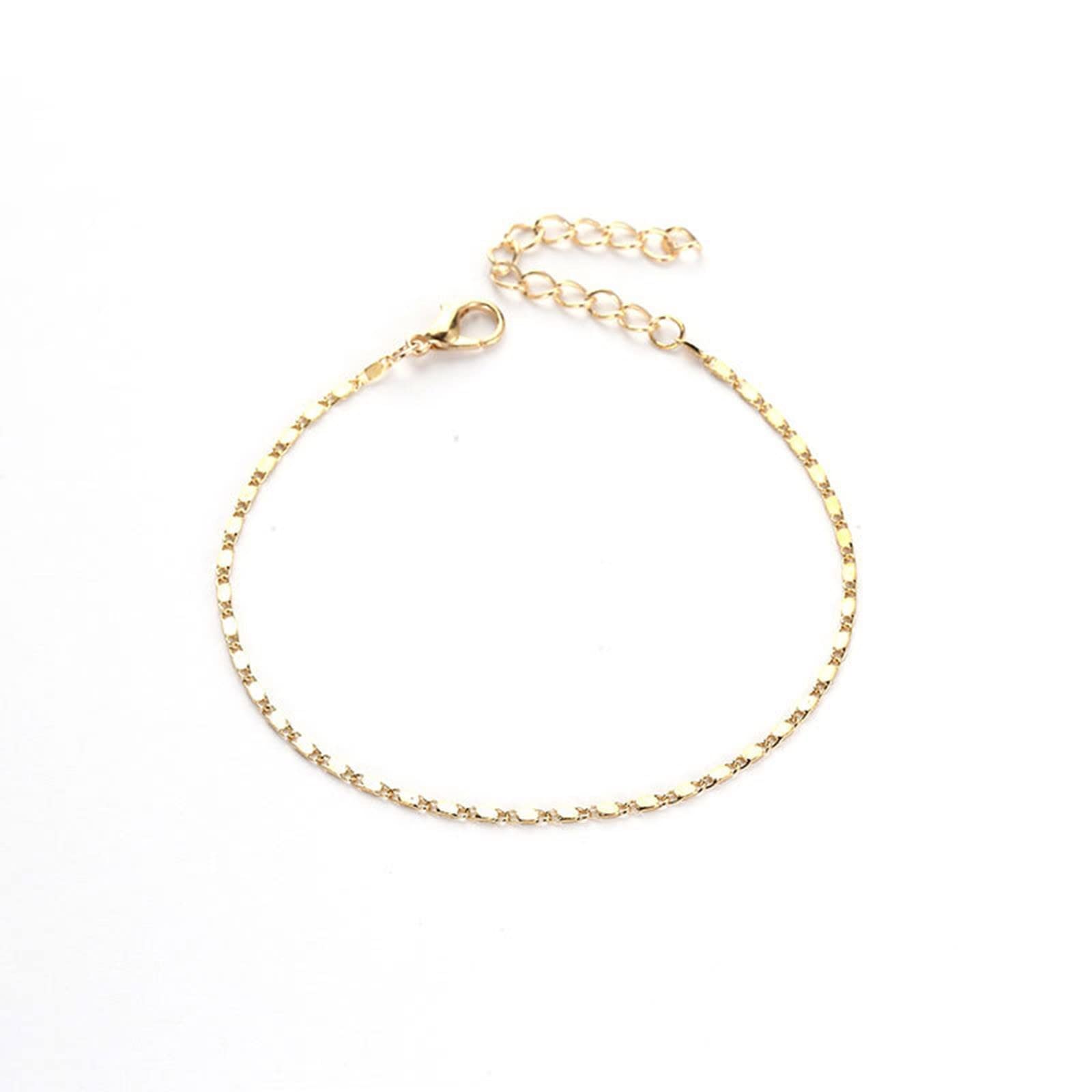 Trendy Women's Metal Chain Anklet - Beach & Summer Style