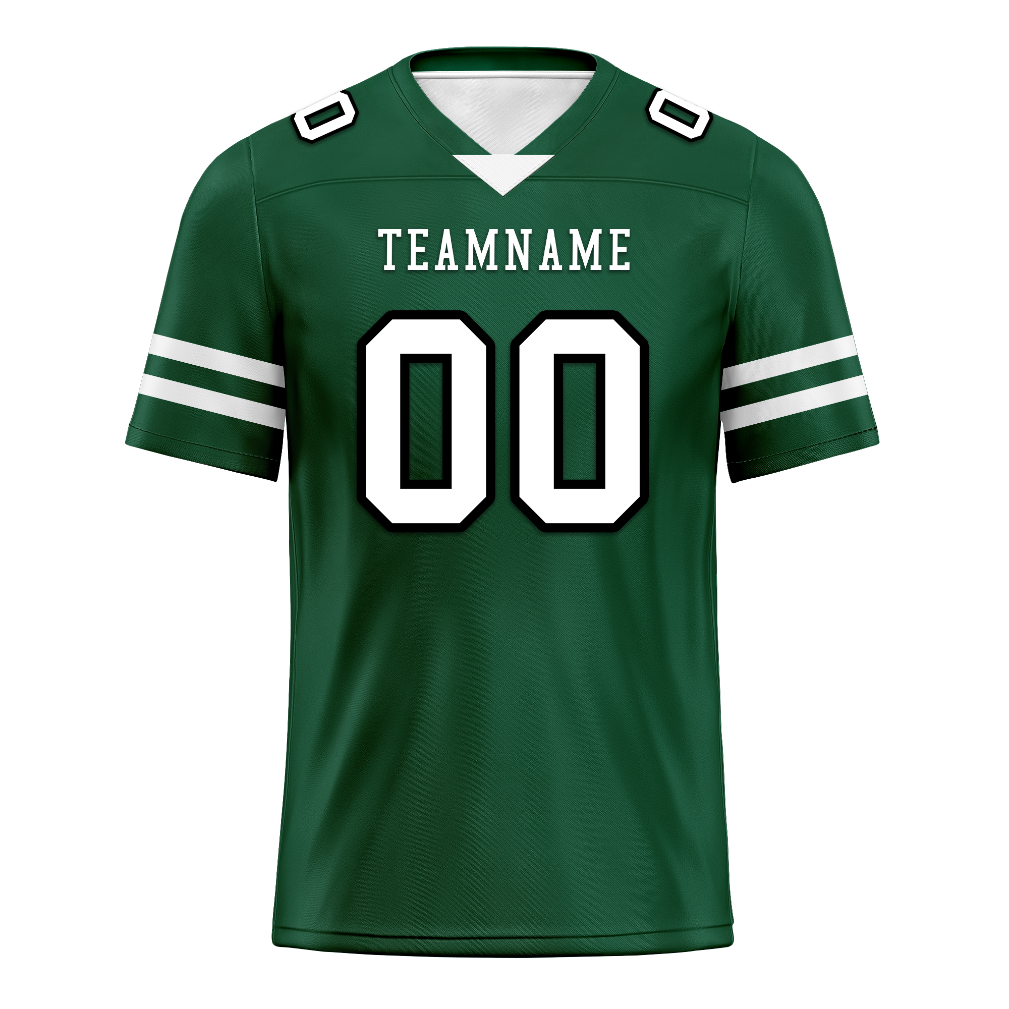 Custom Green Classic Style Personalized Authentic Football Jersey FBJ02 - High-Quality Breathable Sports Jersey for Soccer, Football Games & Fan Events
