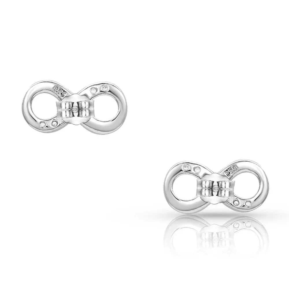 Silver Shine Infinity Earrings for Women - Elegant Sterling Silver Hoop Earrings with Infinity Symbol - Perfect for Gifts, Date Nights & Special Occasions