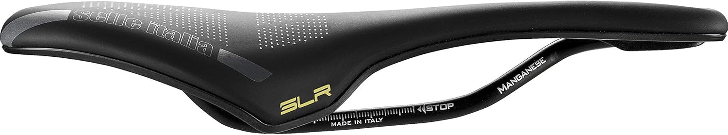 Selle Italia SLR Boost Superflow Tour de France Bike Saddle - Lightweight Carbon Fiber & Nylon Racing Seat for Road Bikes (Yellow, Unisex-Adult) | Perfect for Competitive Cycling & Long-Distance Rides
