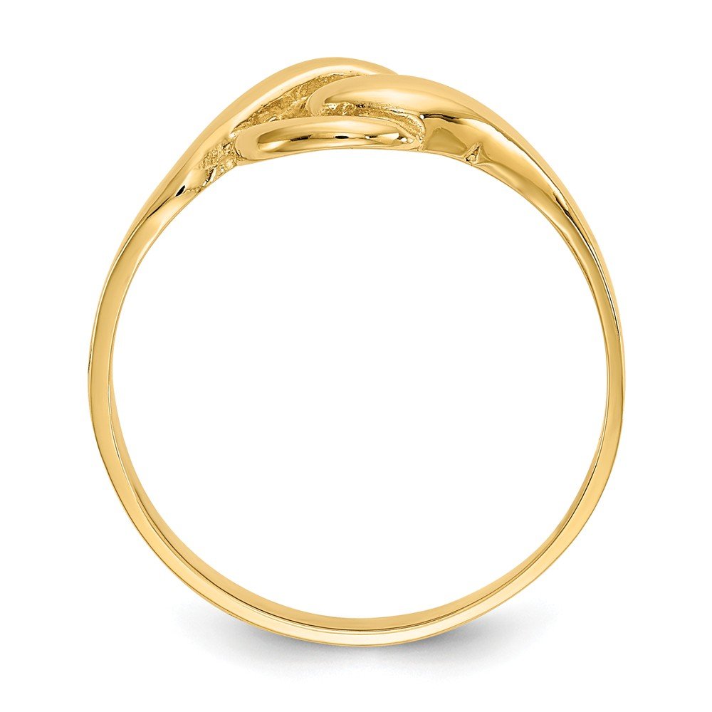 14K Solid Yellow Gold Free Form Ring (2mm-10mm) - Elegant Stackable Ring for Everyday Wear, Gift for Her, Wedding, Anniversary & Special Occasions