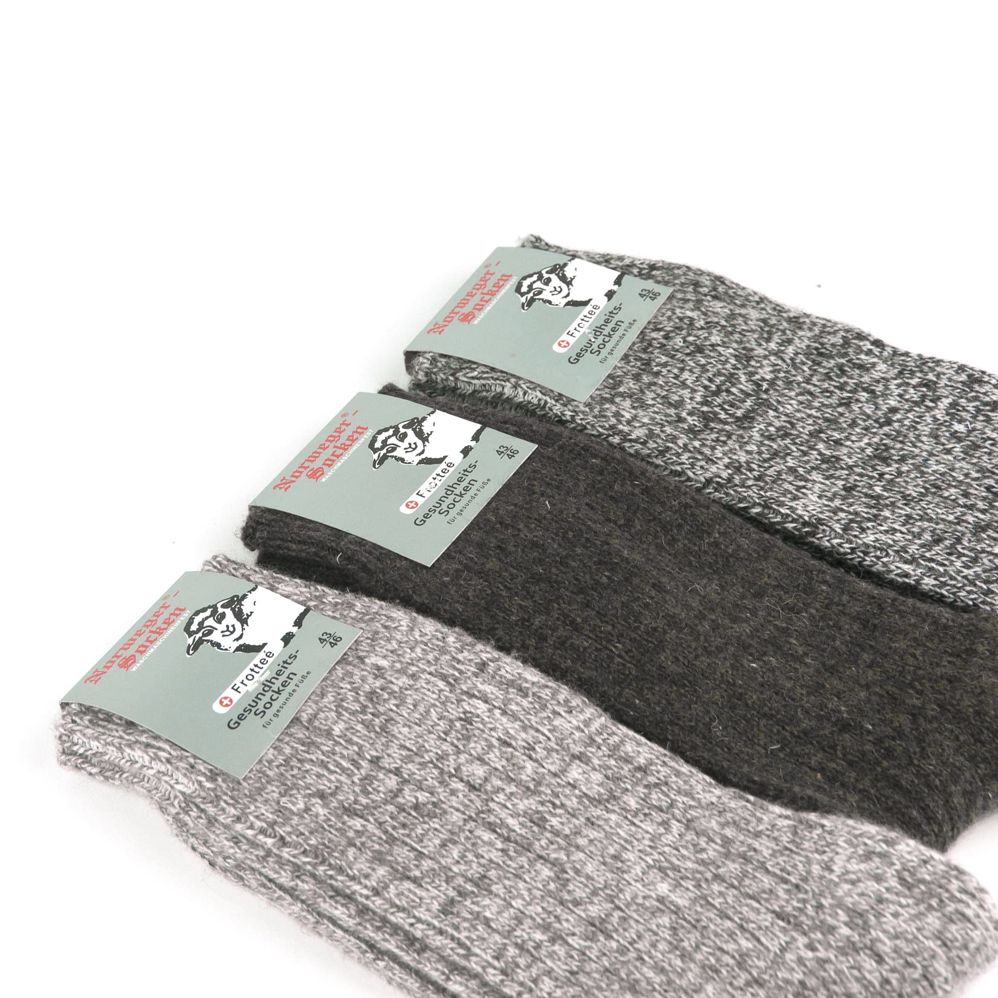 GoWith 3 Pairs Men's Thick Merino Wool Socks - Warm Winter Crew Socks for Hiking, Skiing & Outdoor Activities | Thermal Fuzzy Knit Socks for Cold Weather Comfort