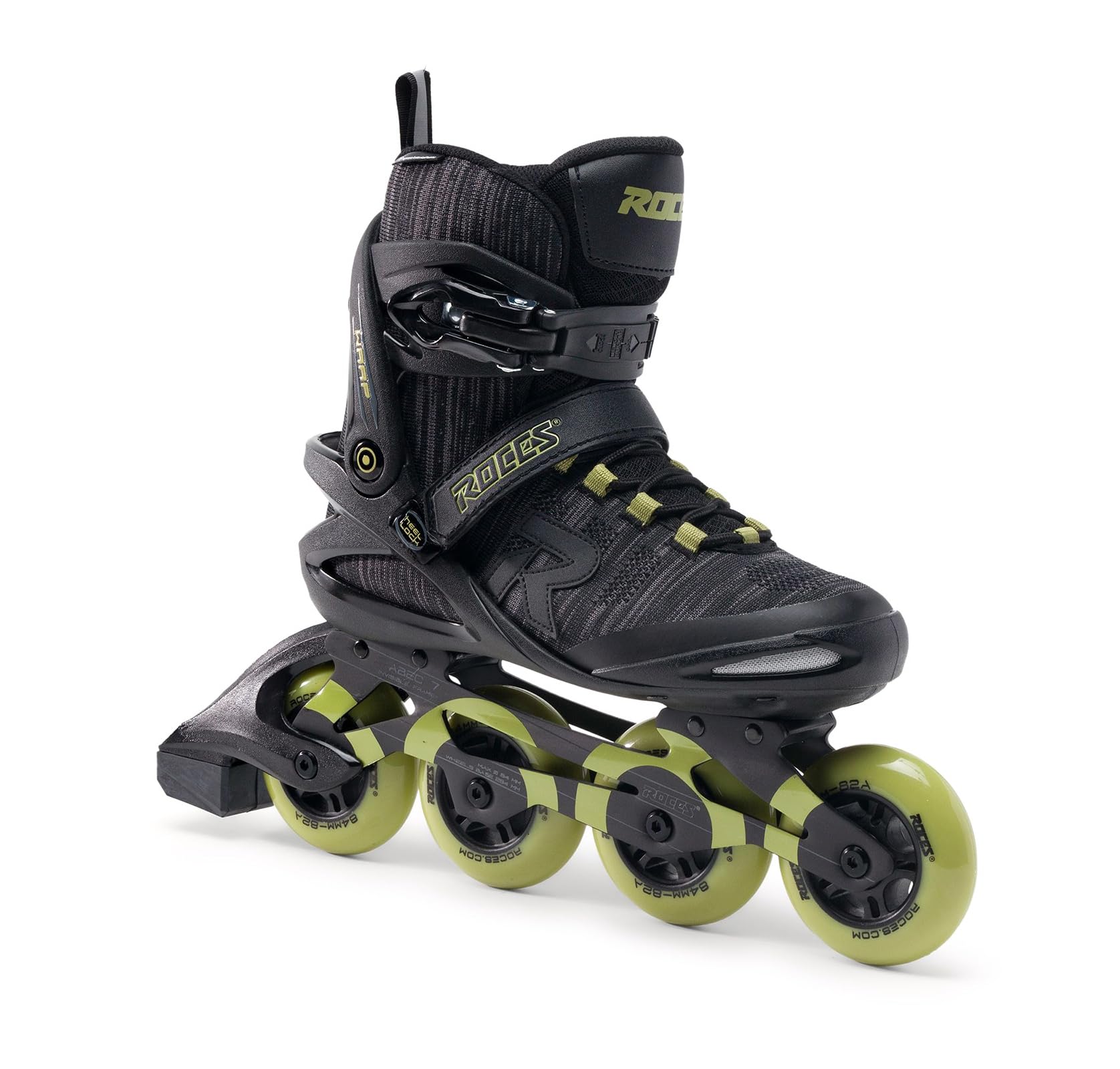 Roces Men's Warp Thread TIF Outdoor Inline Skates - Breathable Fitness Skates with Memory Buckle, Easy Entry Boots & 84mm 82A Wheels | Glass Fiber Reinforced Shell for Comfortable Skating | Perfect for Outdoor Fitness, Recreation & Urban Commuting