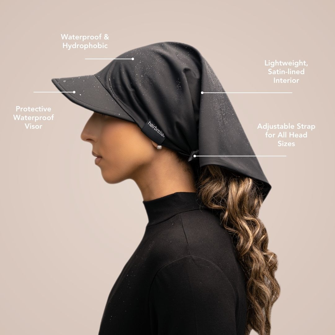 Waterproof Satin-Lined Hair Bandana for Women - UV Protection & Sweatproof Headscarf for Running, Cycling, Workouts & Outdoor Activities