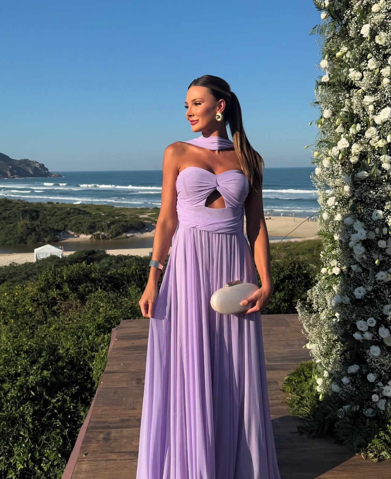 Elegant A-Line Purple Chiffon Strapless Prom Dress for Wedding Guest - J6945 | Perfect for Formal Events, Evening Parties & Special Occasions