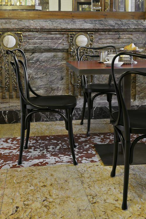 GTV Adolf Loos Cafe Museum Bentwood Side Chair - Classic Wooden Dining Chair for Home, Cafe & Office Use