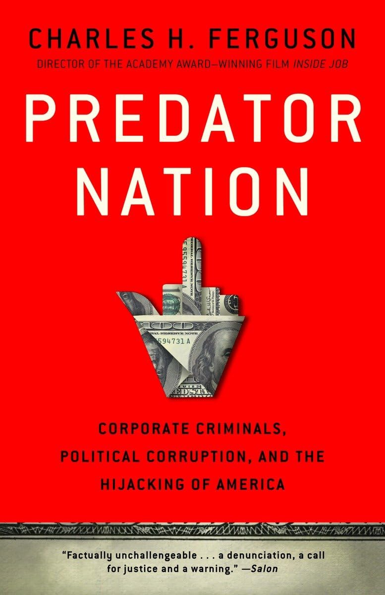Predator Nation: Corporate Criminals & Political Corruption - The Hijacking of America | Political Thriller Book for Social Justice Advocates & Political Science Students