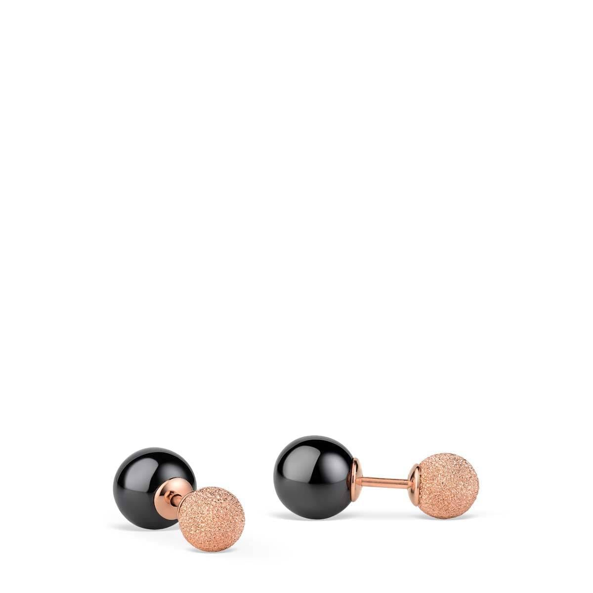BERING Women's Rose Gold Sparkling Earrings - 703-396-05 | Elegant Jewelry Gift for Her, Perfect for Parties, Weddings & Special Occasions