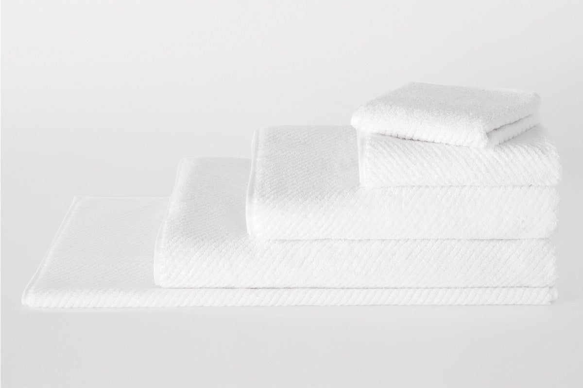 Sheridan Hygro Texture 6-Piece White Bath Towel Set - Ultra Soft & Absorbent for Spa, Bathroom & Guest Use
