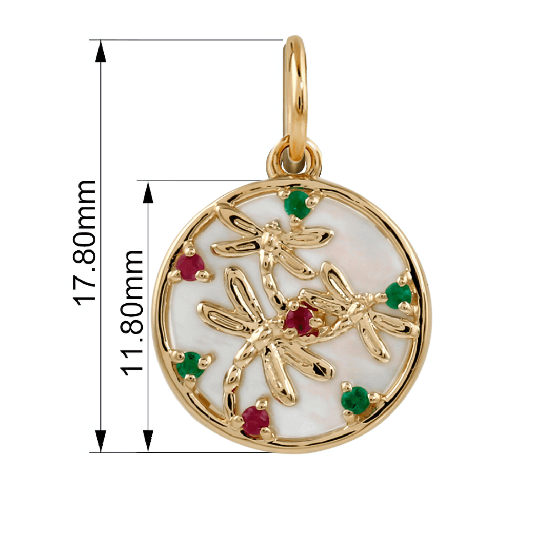 Elegant Mother of Pearl Dragonfly Pendant Necklace - Handcrafted Jewelry for Women - Perfect for Weddings, Anniversaries & Special Occasions