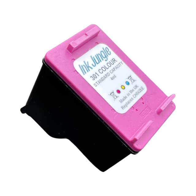 HP DeskJet 3050ve Printer Ink Cartridge Replacement - 301 Color Refilled Ink Compatible with CH562EE - Perfect for Home Office Printing, School Projects & Small Business Documents