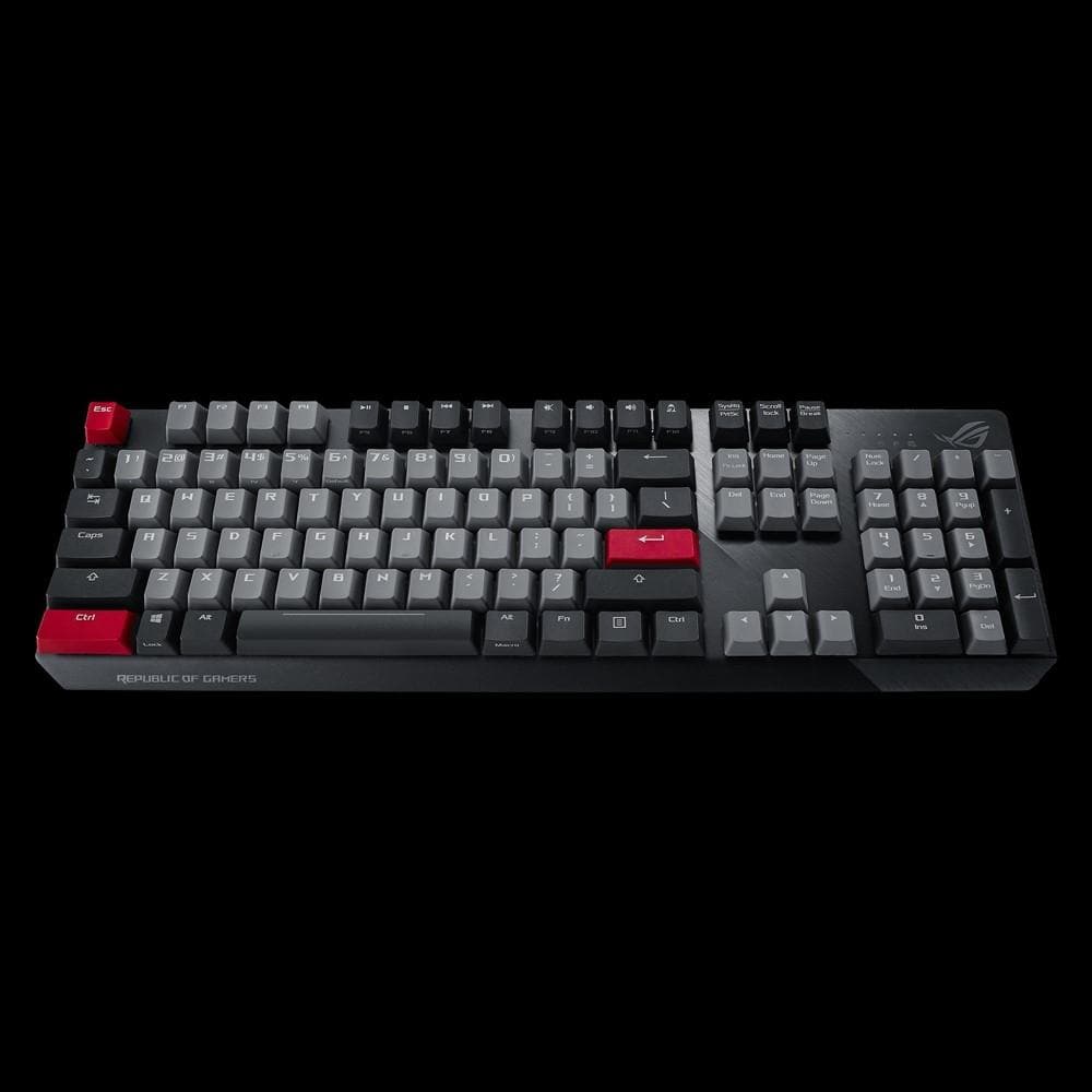 ASUS ROG Strix Scope PBT Keycap Set - MX Red Mechanical Keyboard Switches - Durable 2-Year Warranty - Perfect for Gaming, Typing & Office Work
