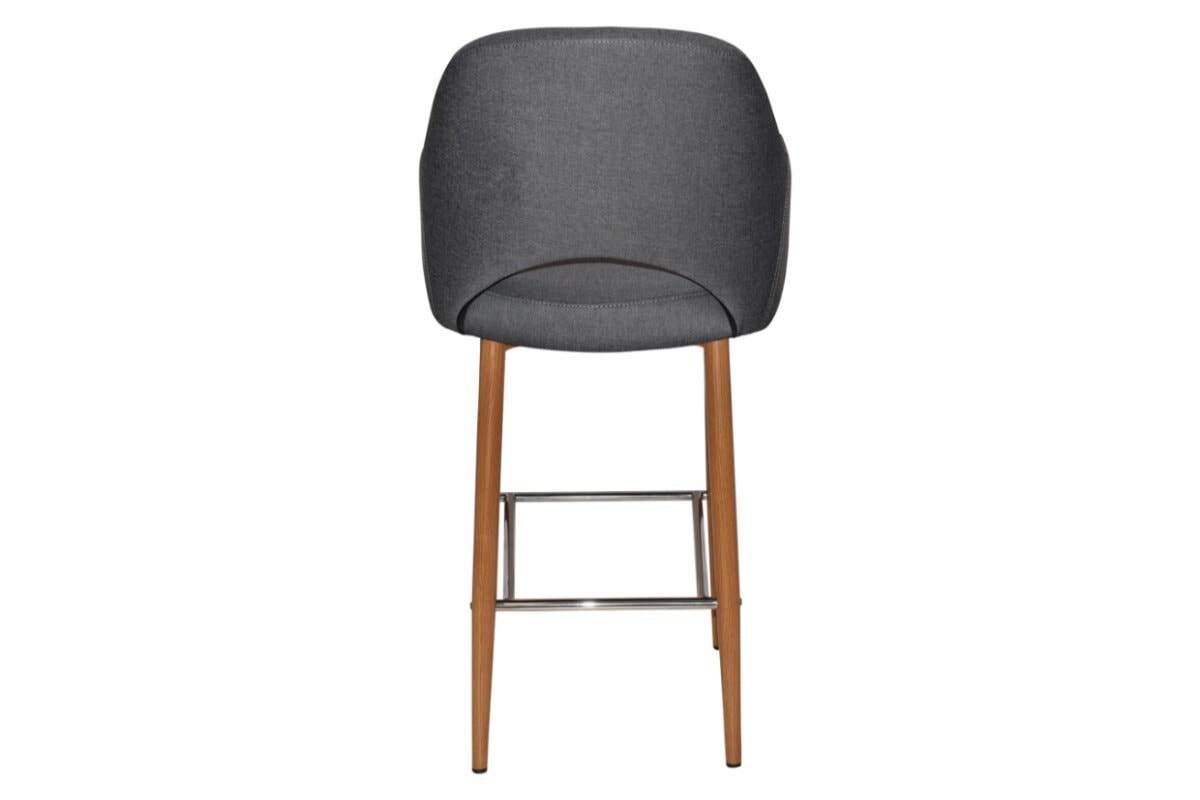 EZ Hospitality Avalon Stool with Arms - Light Oak Finish - 750mm Seat Height - Perfect for Kitchen Islands, Bars & Commercial Settings
