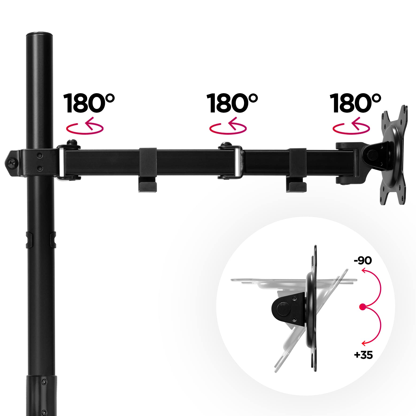 Dual Monitor Stand for 13-27