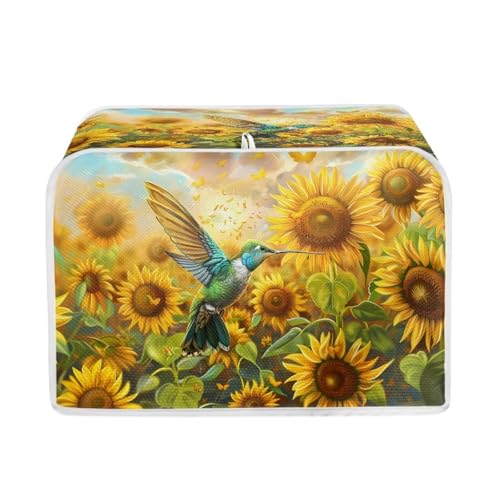 hummingbird sunflowers butterfly