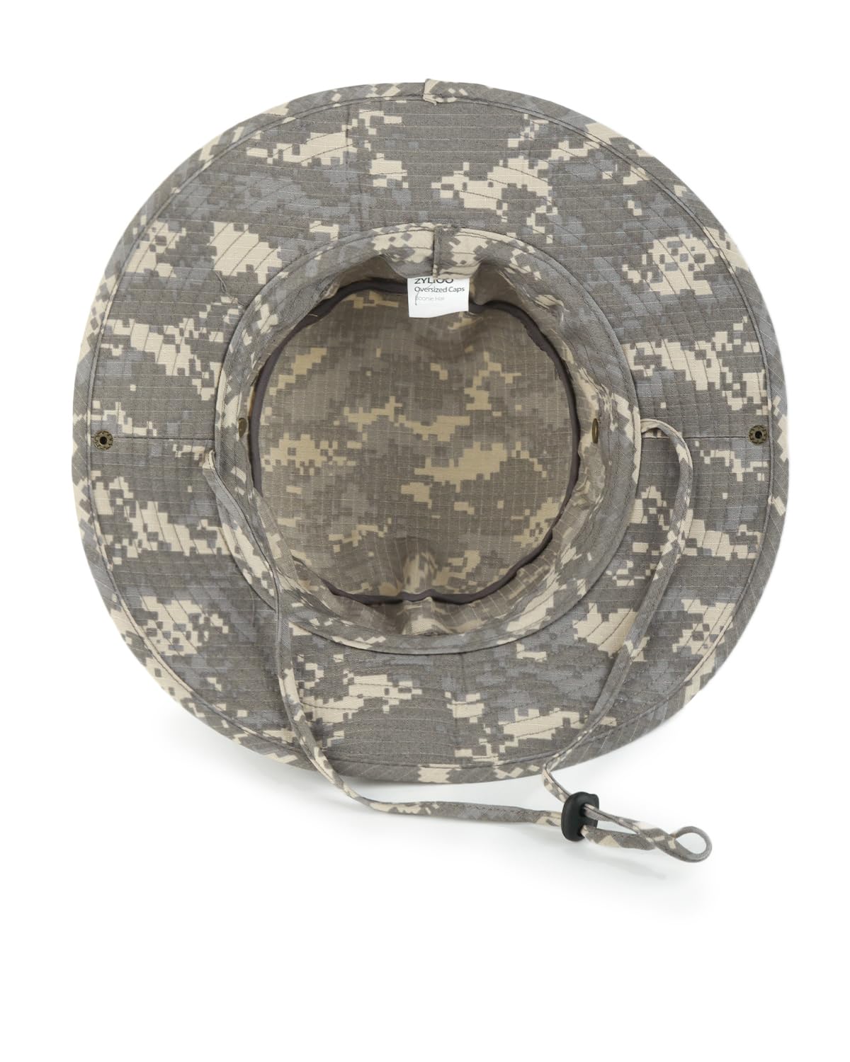 Zylioo XXL Oversized Boonie Sun Hat - Military Tactical Safari Hat for Big Heads & Outdoor Enthusiasts | Lightweight Hunting Hat with Adjustable Strap | Perfect for Hiking, Camping, Fishing & Beach Activities