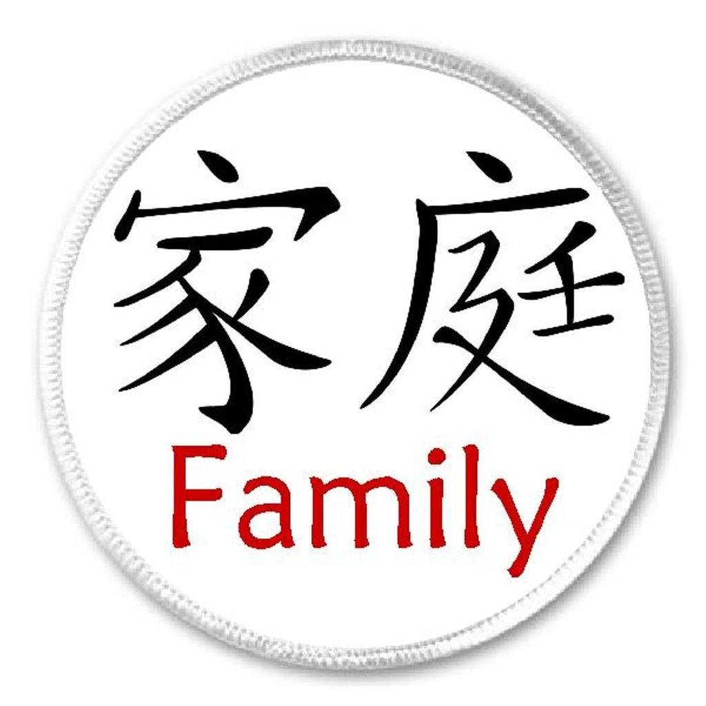 Chinese Symbol Family Iron On Patch - 3
