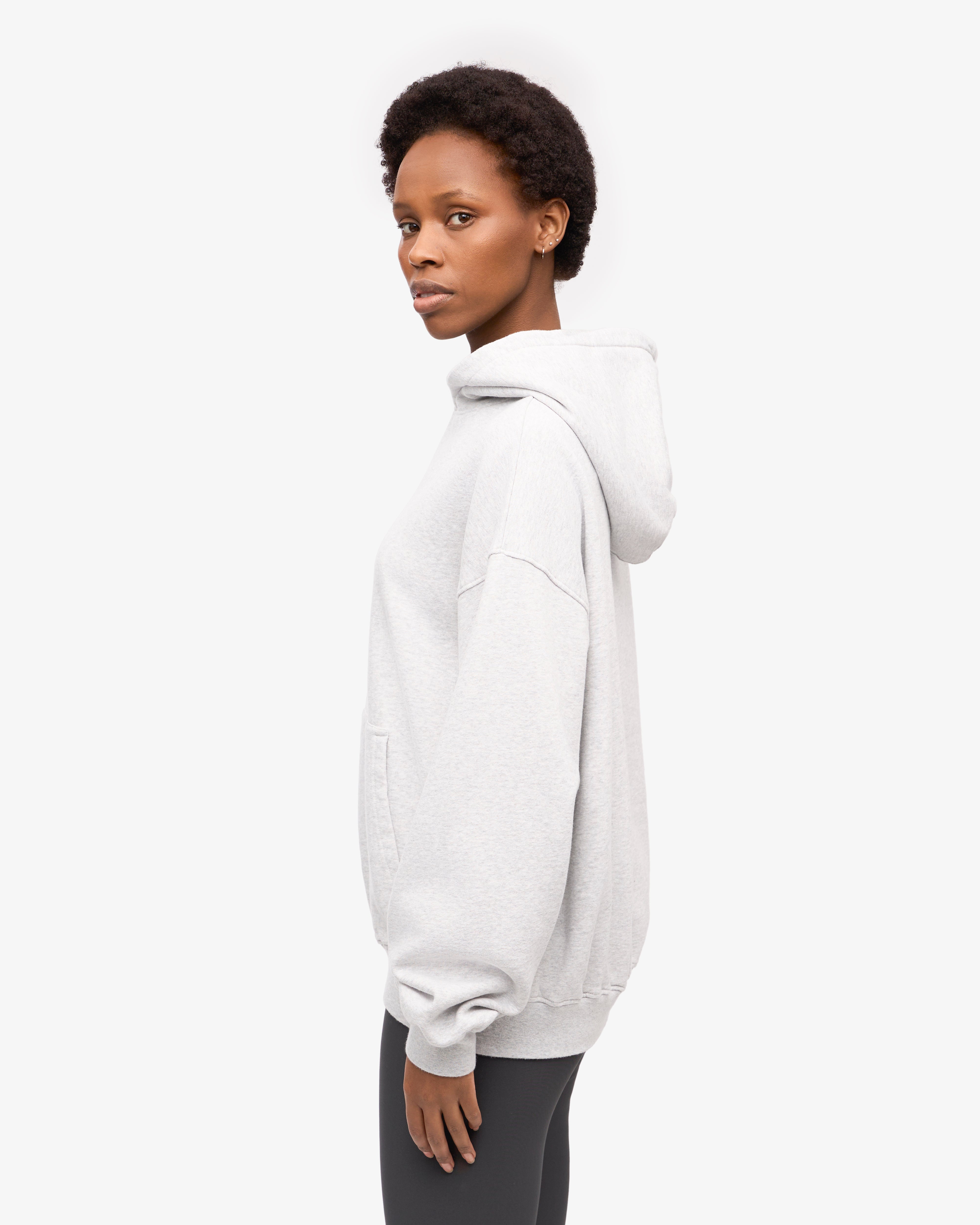 Organic Oversized Hoodie - Soft & Cozy Snow Melange Pullover for Men & Women | Perfect for Winter, Casual Wear & Outdoor Activities