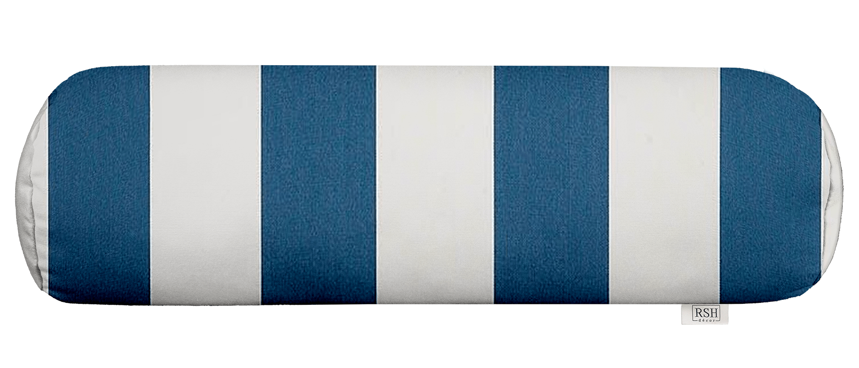 Sunbrella Cabana Stripes Bolster Neck Roll Pillow - Water-Resistant Outdoor Cushion for Poolside, Patio, and Beach Lounging